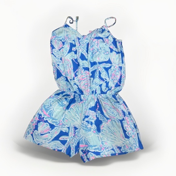 Lilly Pulitzer Deanna Into the Deep Romper S - Picture 1 of 3